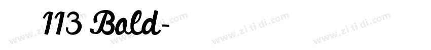 微软雅黑 113 Bold字体转换